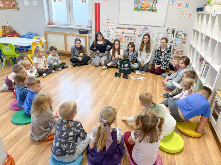 Odwiedziny w przedszkolu „Szczęśliwe Dziecko”